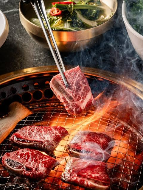 Traditional Korean Galbi (Grilled Marinated Beef Short Ribs)