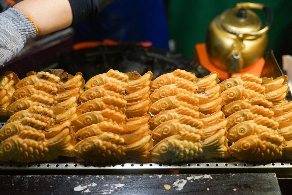Bungeoppang Korean fish shaped red bean pastry