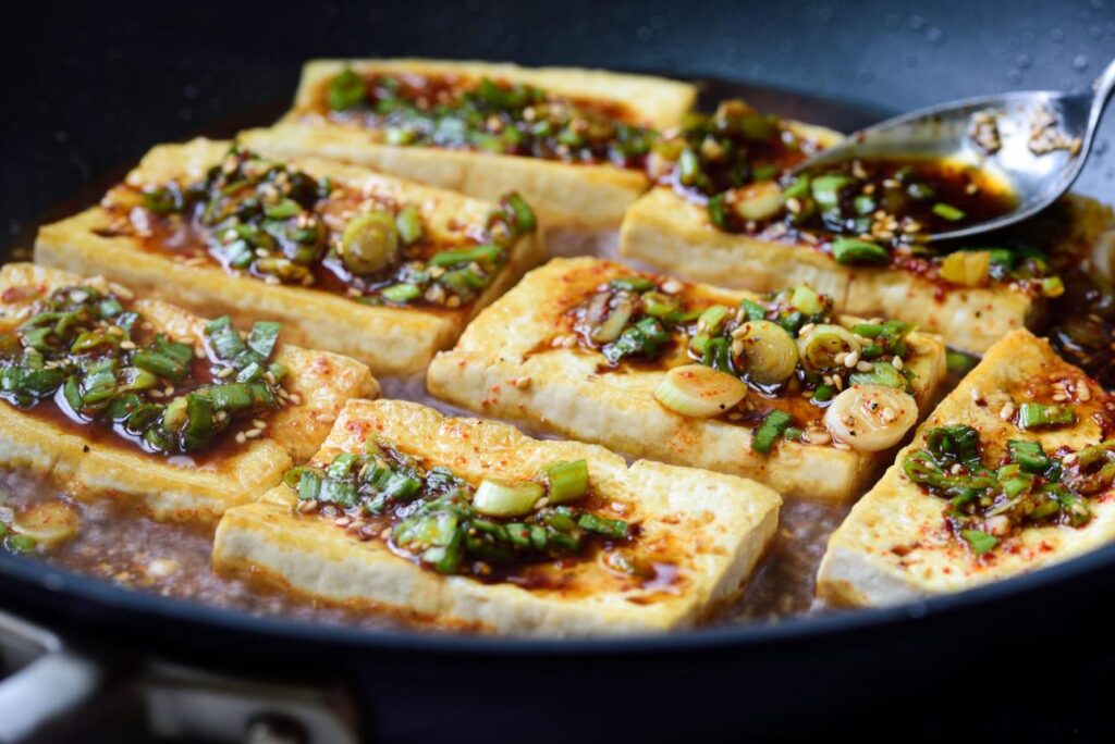 Dubu Jorim Korean braised tofu