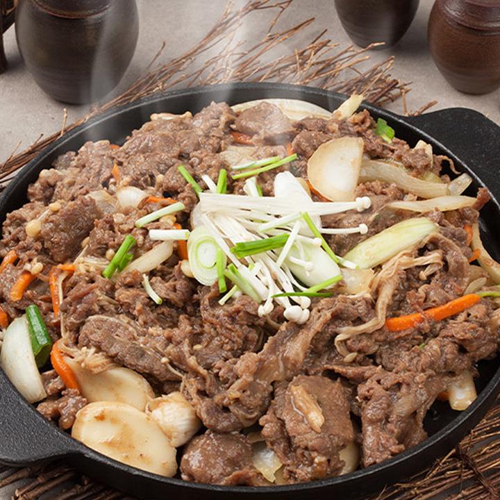 Bulgogi Korean marinated grilled beef