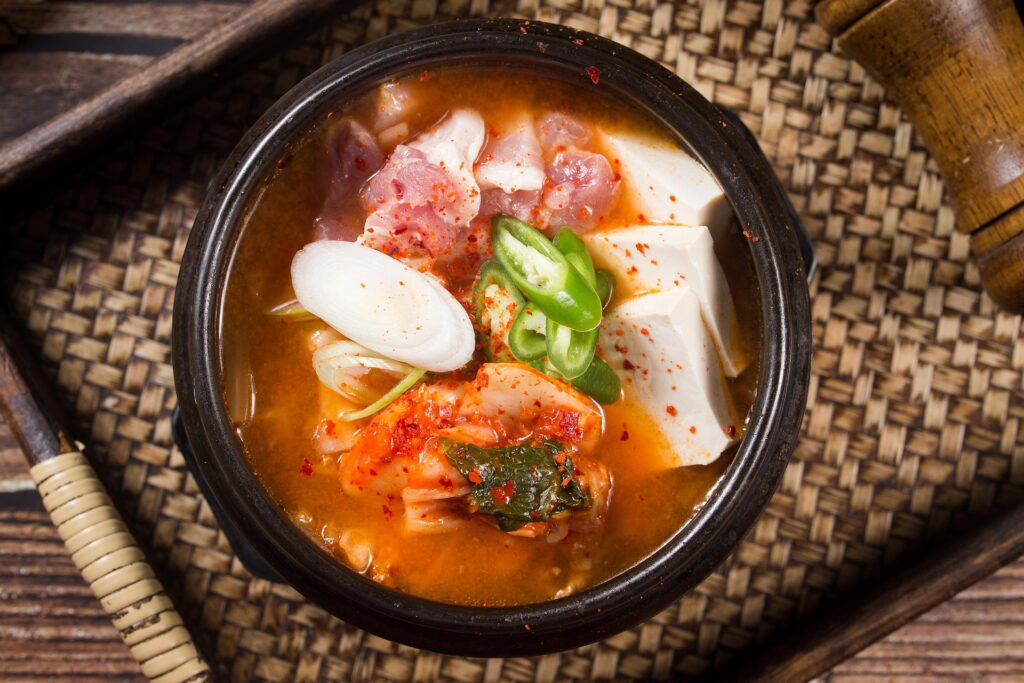 Kimchi Jjigae Korean kimchi stew with tofu