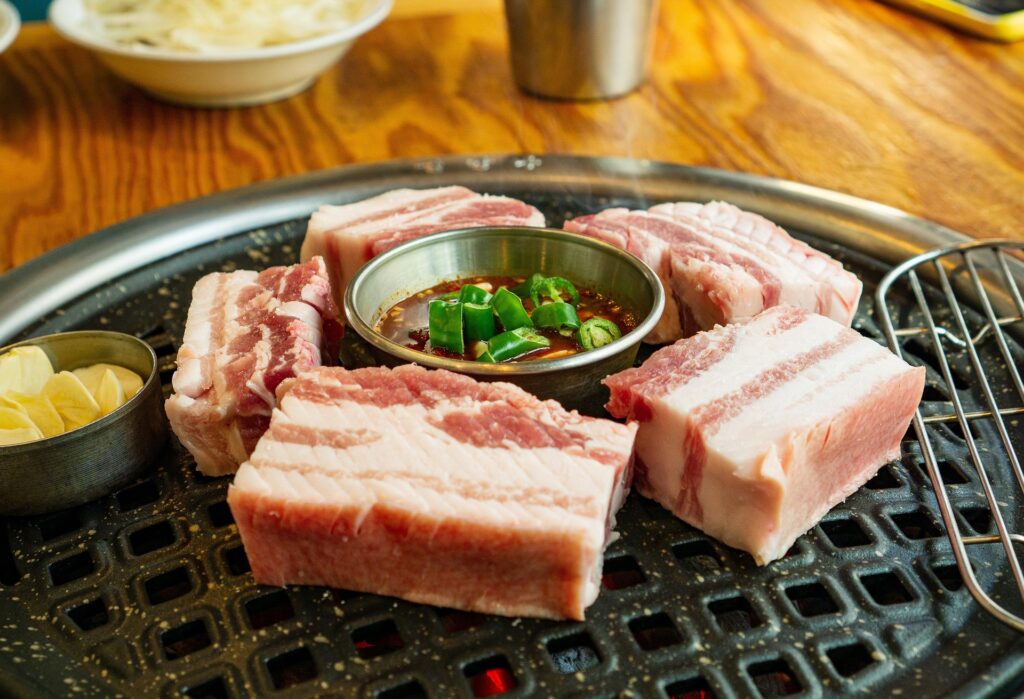 Samgyeopsal Korean grilled pork belly