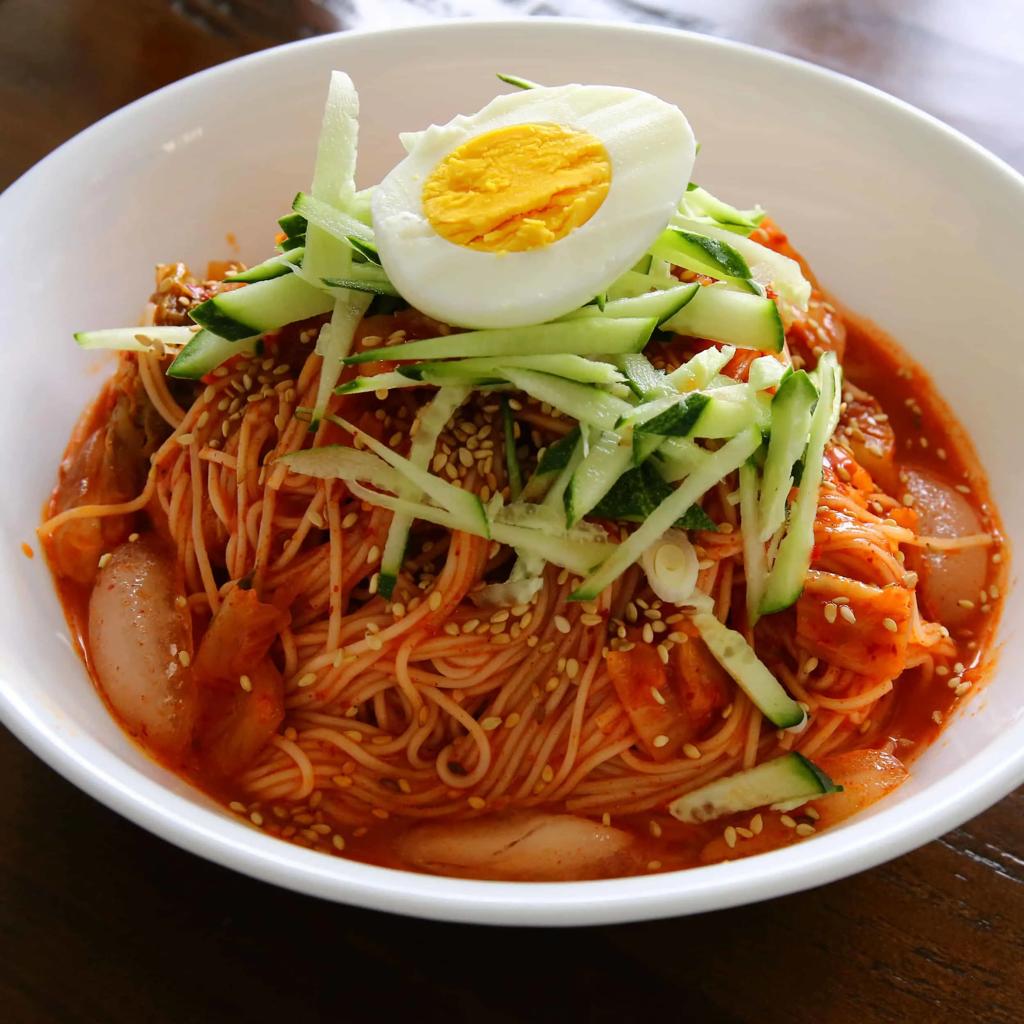 Bibim Guksu Korean spicy cold noodles