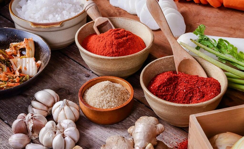 Korean gochugaru red pepper flakes